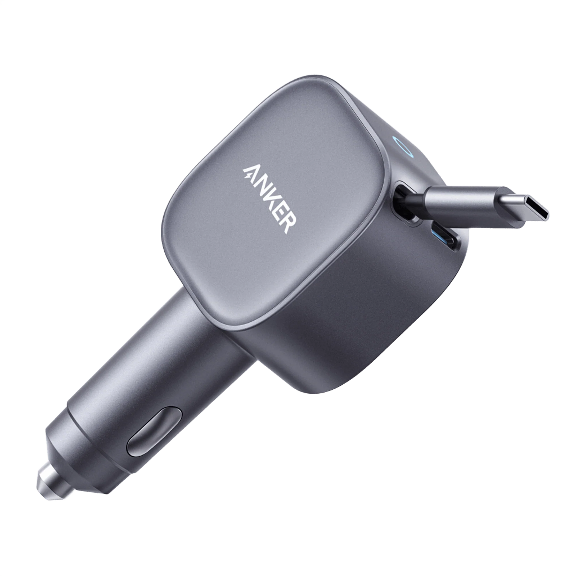 Anker Nano 75W Car Charger (Retractable USB-C Cable)